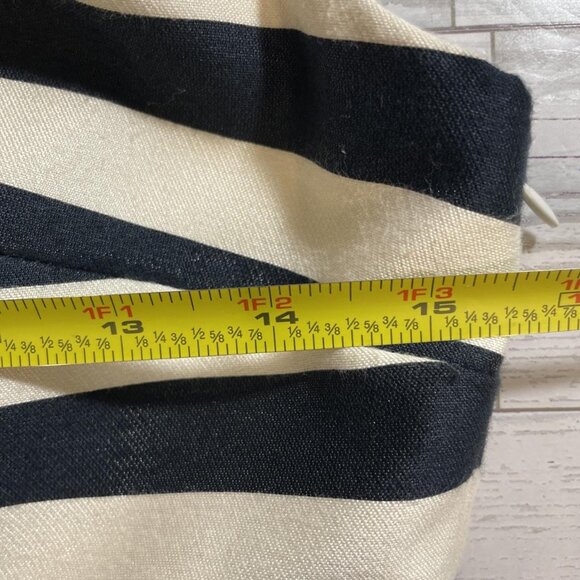 Fifth Avenue Navy Blue Cream Striped - Picture 1 of 3